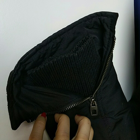 Zara Black Bomber zipper jacket size M - Picture 3 of 6